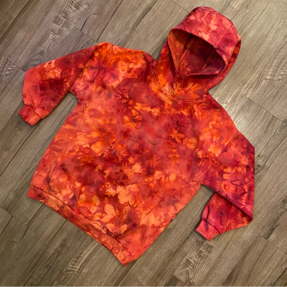 🔥NEW🔥 CUSTOM NIKE TIE DYE KIDS HOODIE